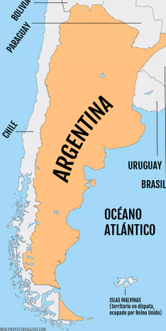 Argentina entre los 10 países más grandes del mundo por&nbsp;superficie